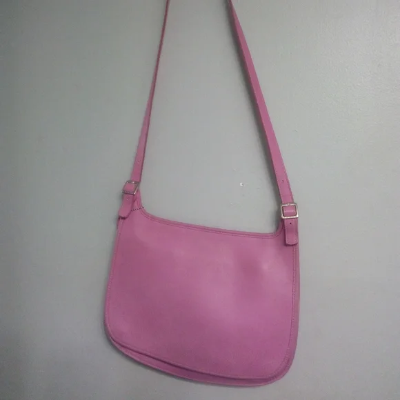 Coach RARE vintage legacy crossbody leather satchel bag pink VGC Y2K - Picture 2 of 10
